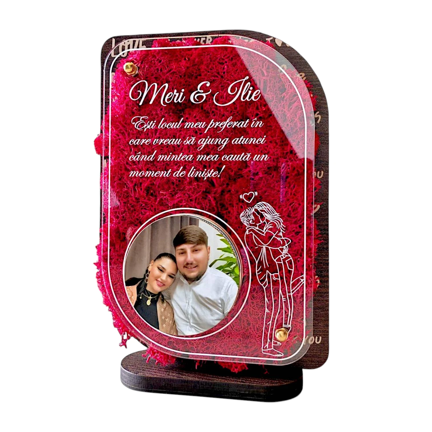 Trofeu personalizat cu boxa – pentru persoana iubita