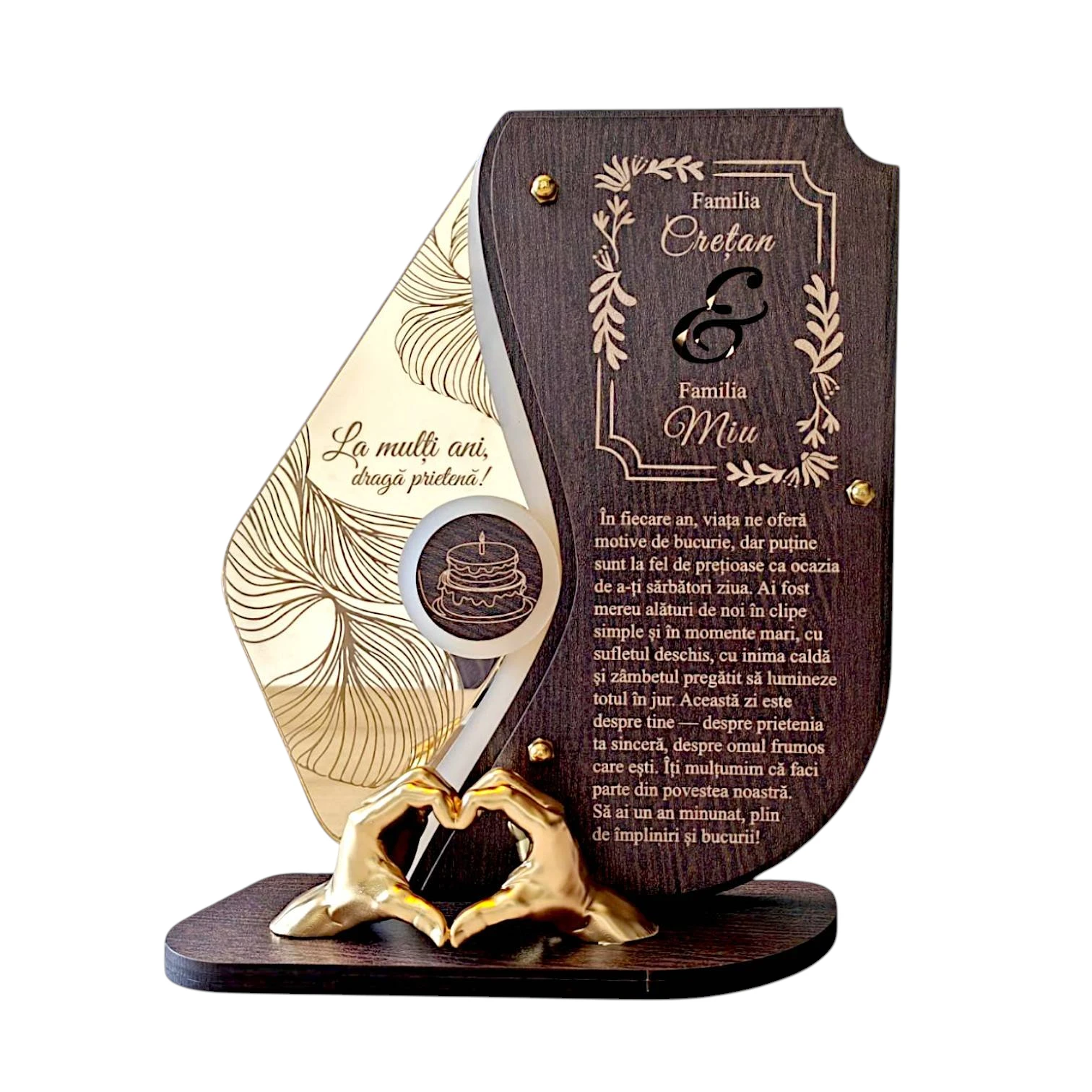 Trofeu personalizat pentru prietena – Manute