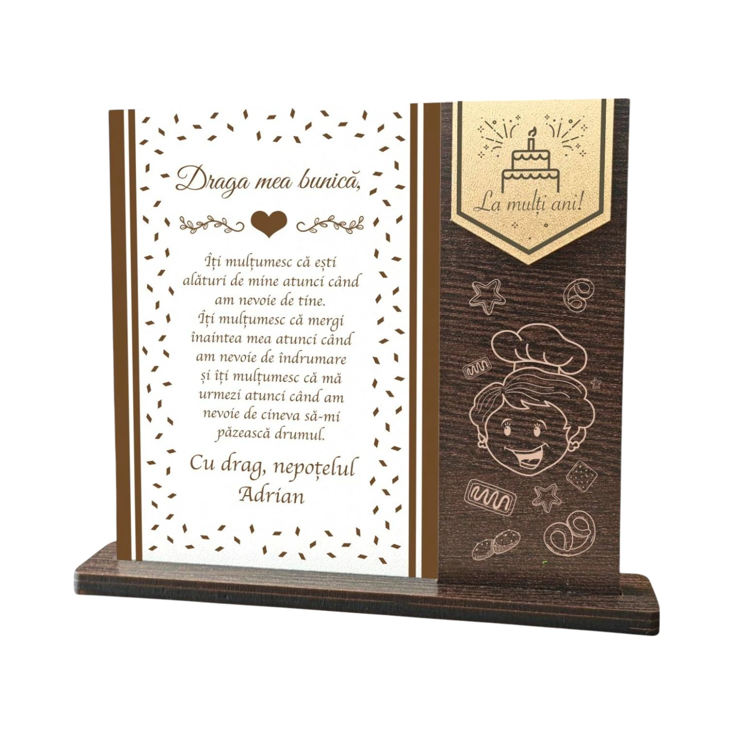 Trofeu personalizat – Special pentru bunica