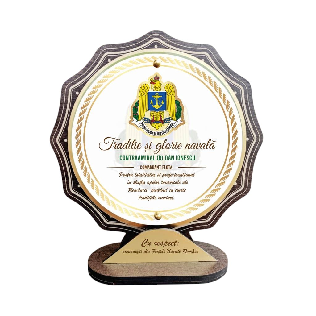 Trofeu personalizat – Statul major al fortelor navale