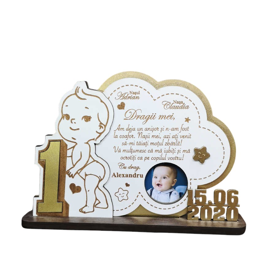 Trofeu personalizat – Taiere mot 1 an