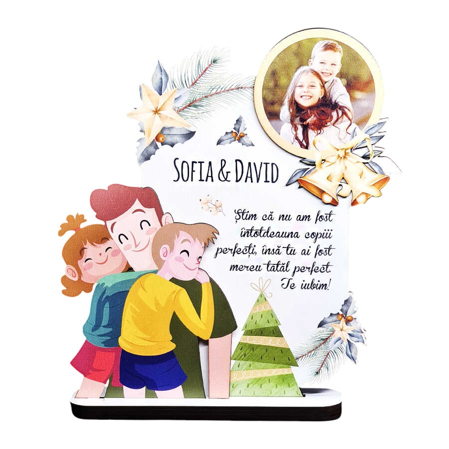 Trofeu personalizat printat – Pentru tata