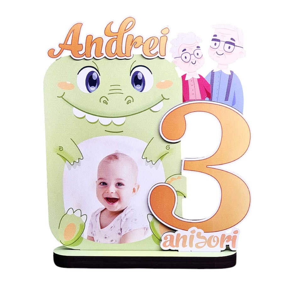 Trofeu personalizat printat – Aniversare nepotel pentru bunici