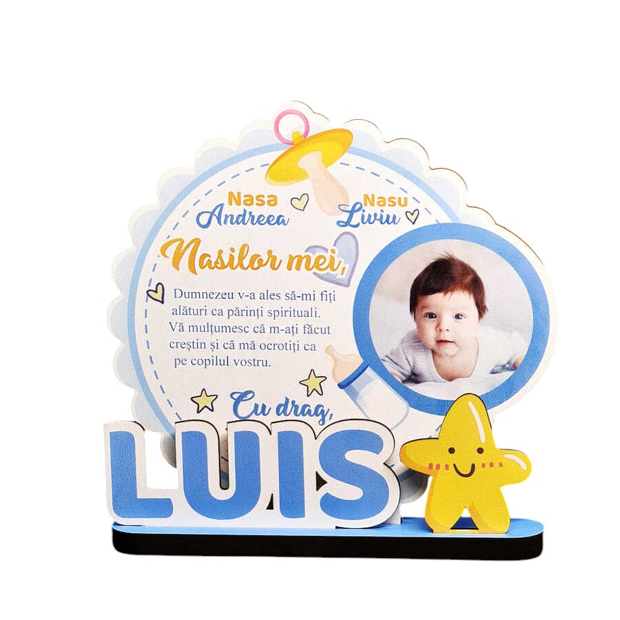 Trofeu Printat – Cadou nasi de la finut - Fundal Alb