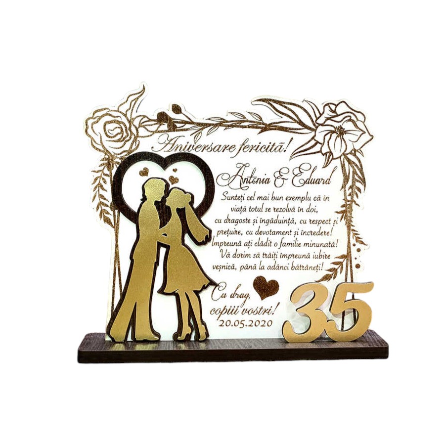 Trofeu Personalizat- Aniversare Casatorie