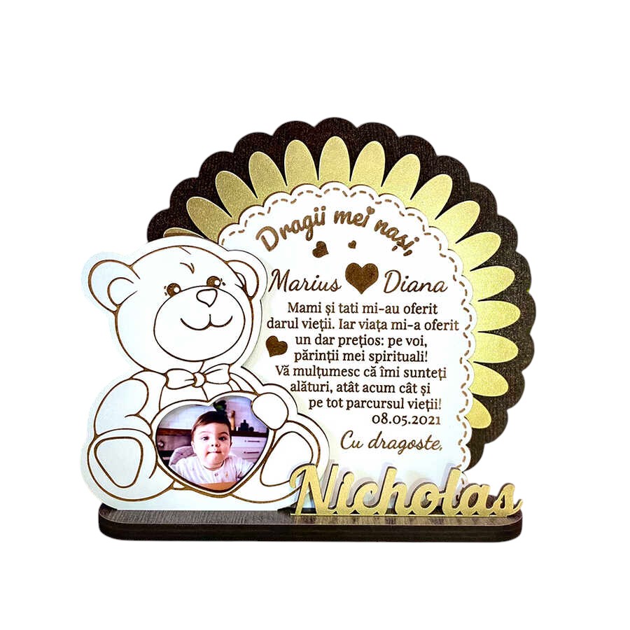 Trofeu Personalizat – Special pentru nasii de botez