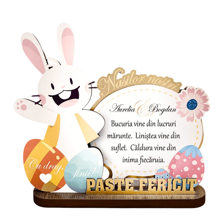Trofeu printat – Cadou personalizat pentru nasi de Paste