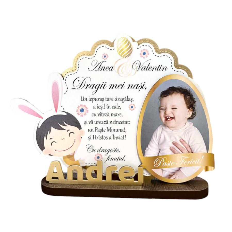Trofeu de Paste – Cadou pentru nasii de botez de la finut