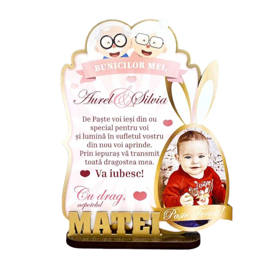 Trofeu – Cadou de paste pentru bunici