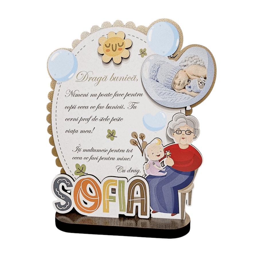 Trofeu Printat- Cadou pentru bunica