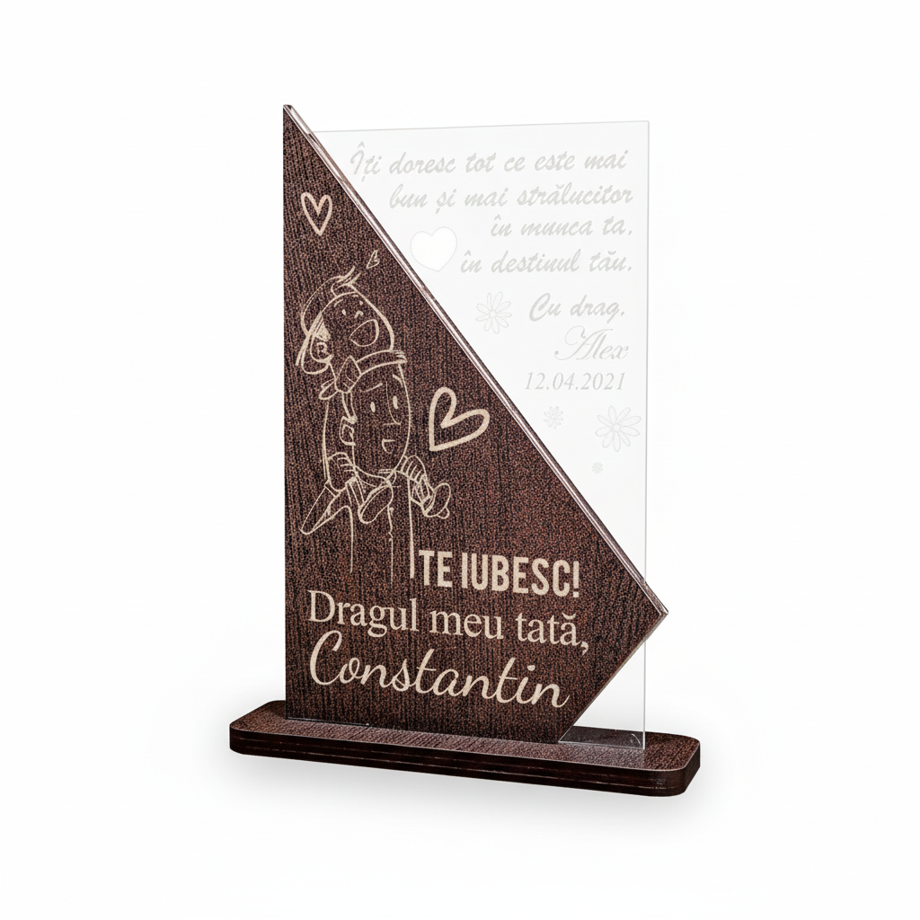 Cadou personalizat Trofeu – Special pentru tata