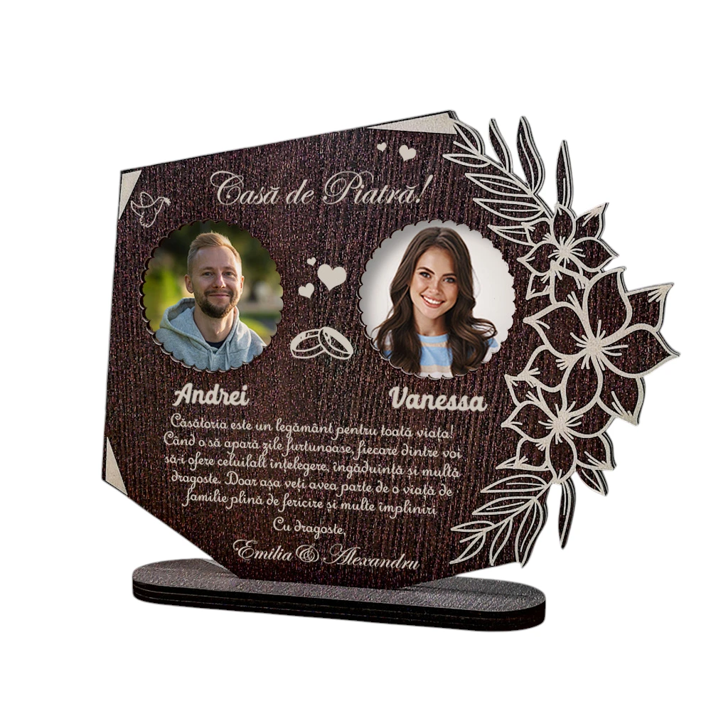Trofeu personalizat – Cadou Casa de Piatra