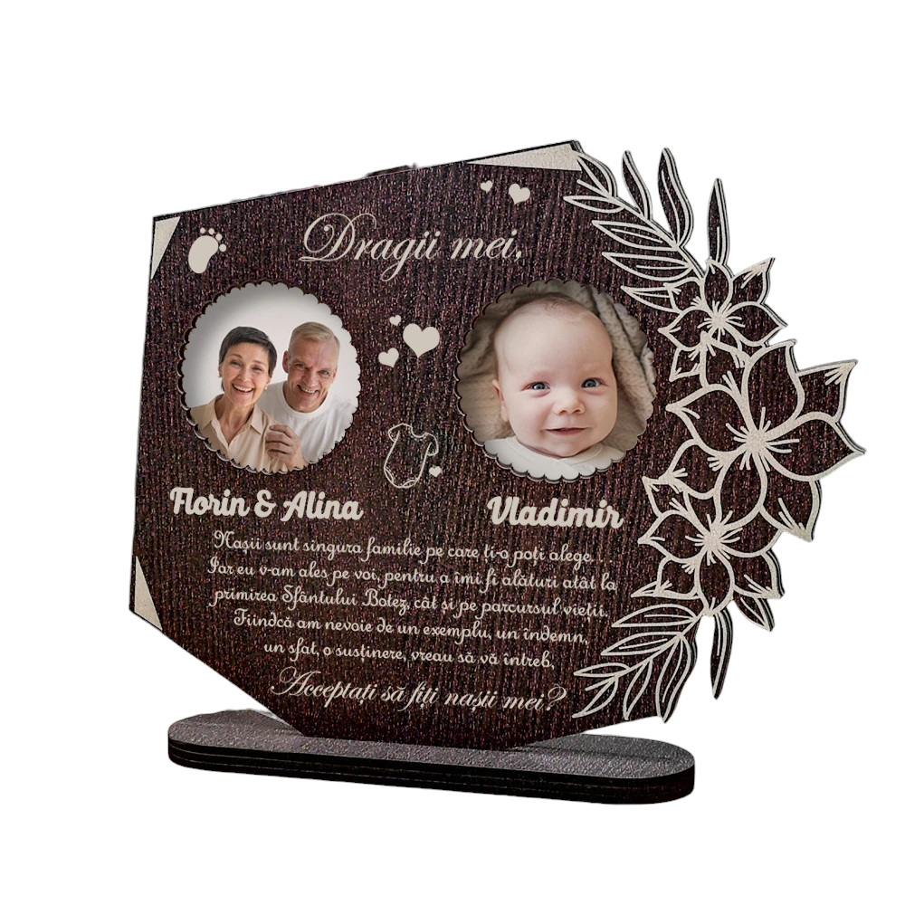 Cadou personalizat – Trofeu pentru cerere Botez