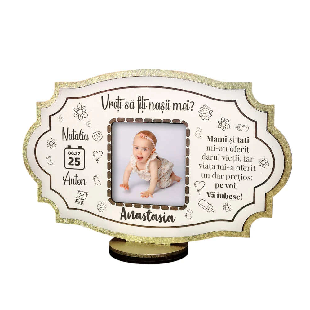 Rama foto personalizata – Vreti sa fiti nasii mei