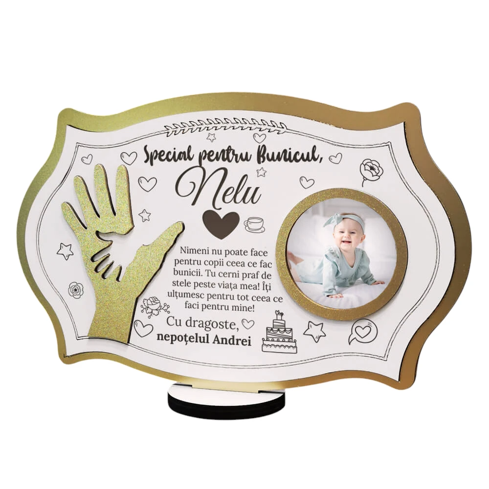 Rama foto personalizata – Special pentru bunicul