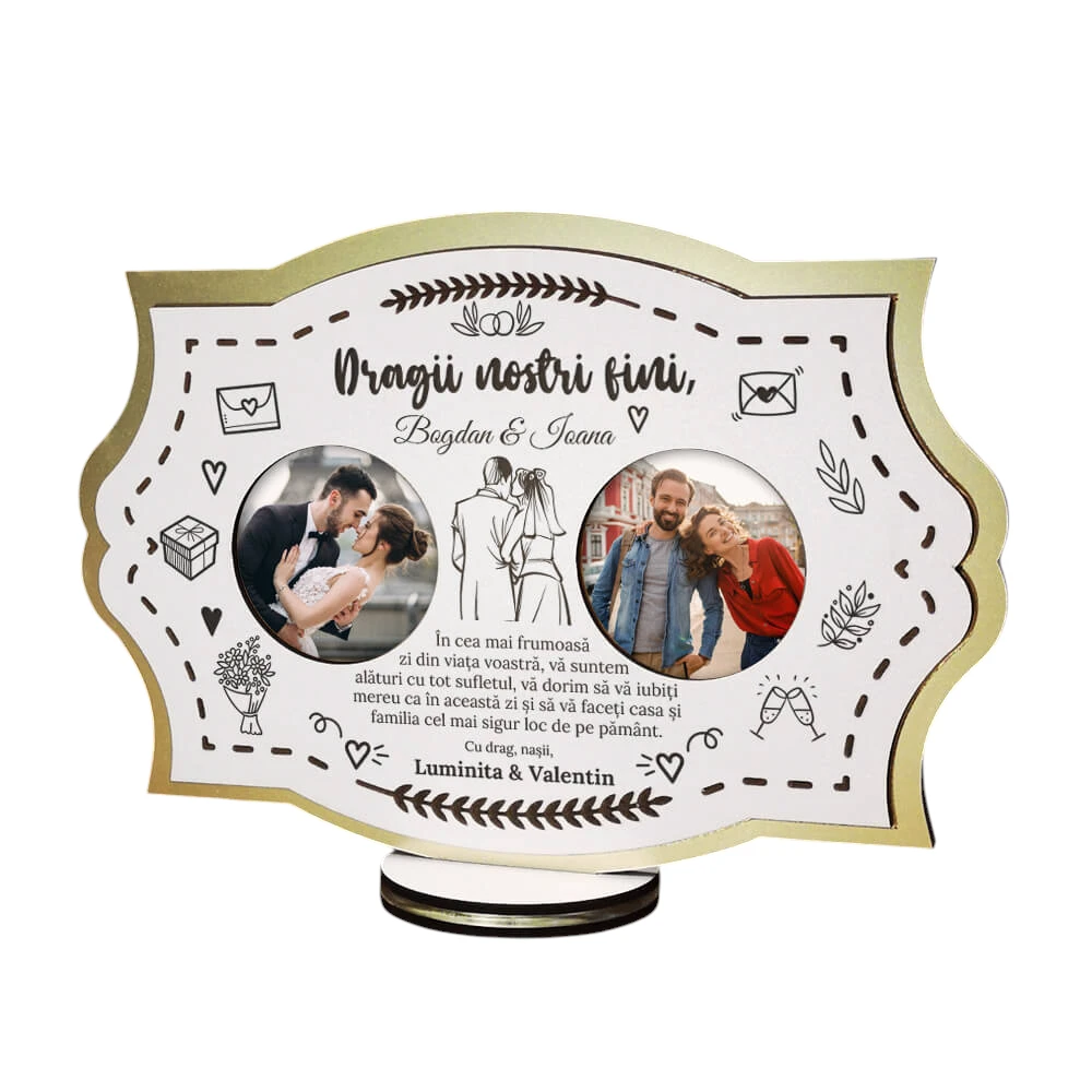 Rama foto personalizata – Cadou pentru fini