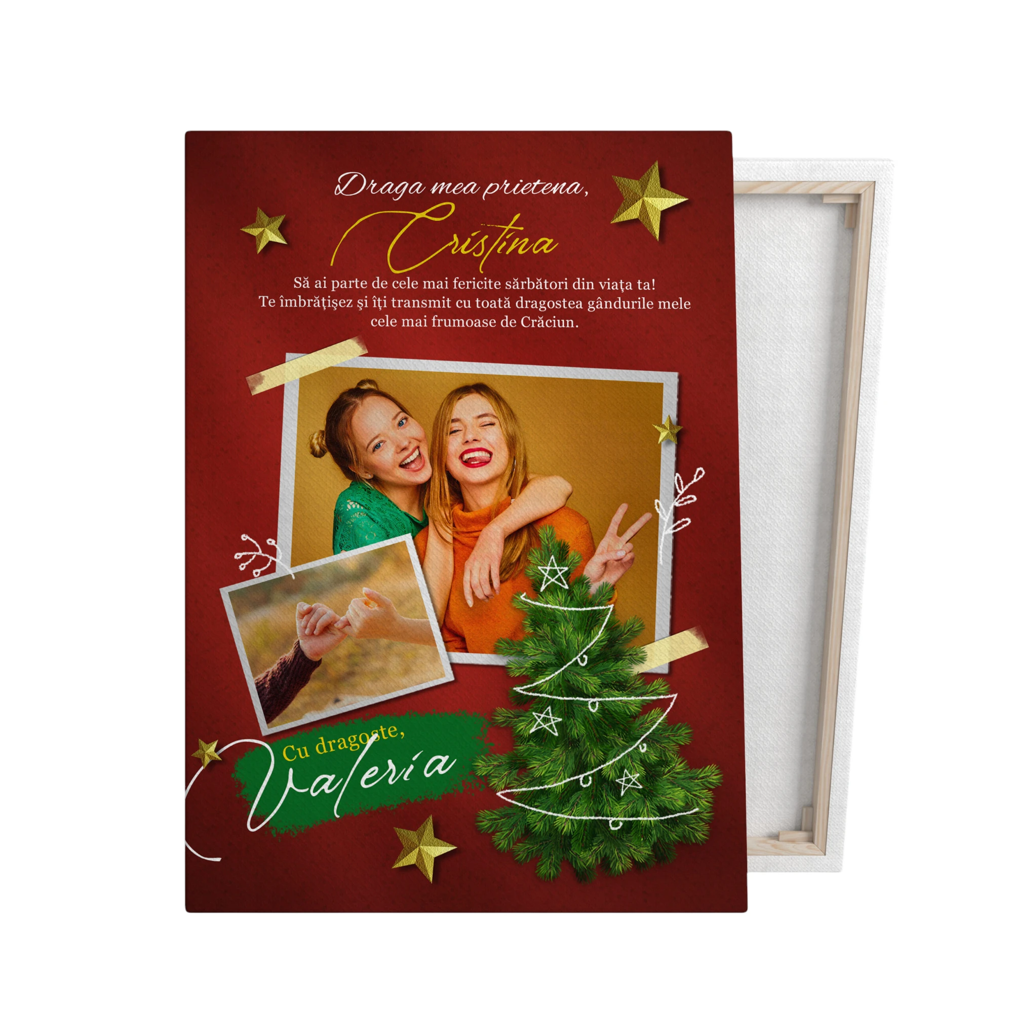 Tablou panza pentru prietena – 2 poze