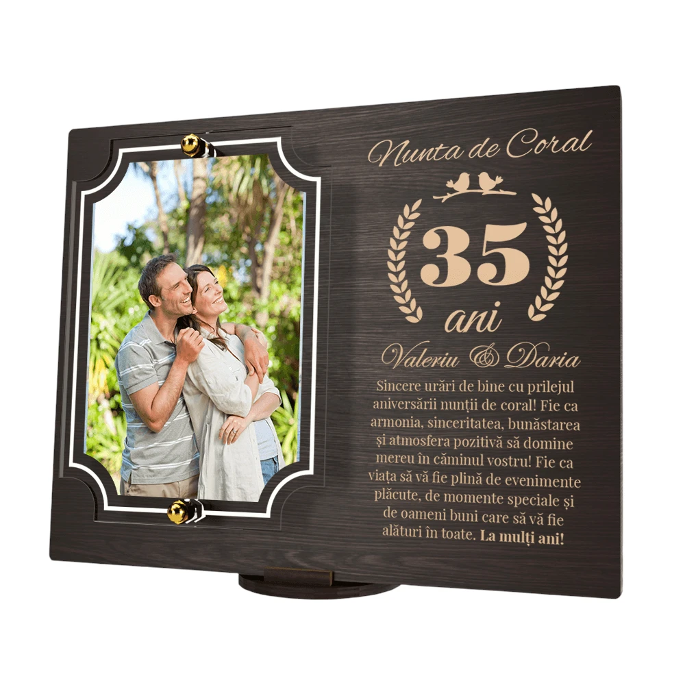Placheta personalizata aniversare 35 ani – Nunta de coral