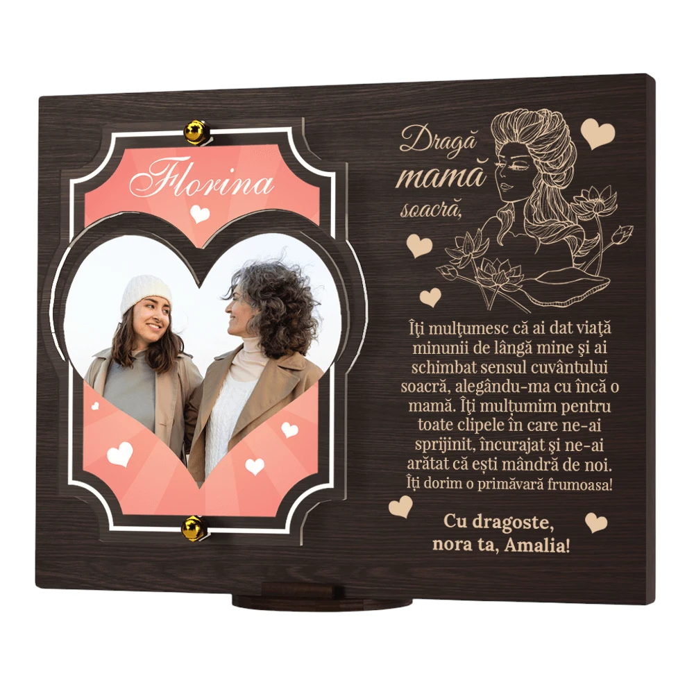 Placheta personalizata – draga mama soacra