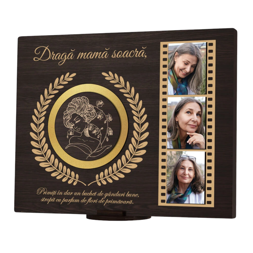 Placheta personalizata cu poze – pentru soacra