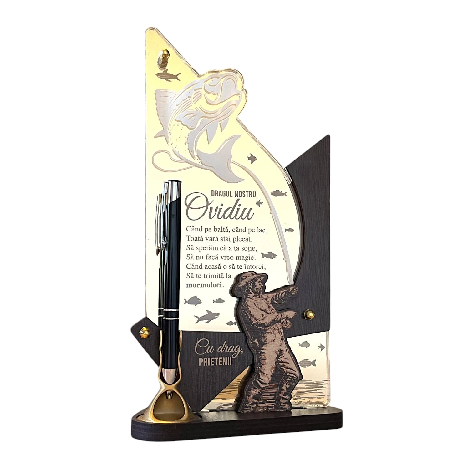 Trofeu personalizat –  Special pentru pescar