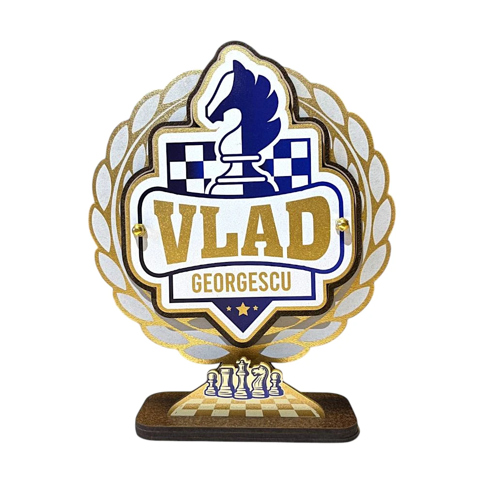 Trofeu personalizat pentru campionul de SAH