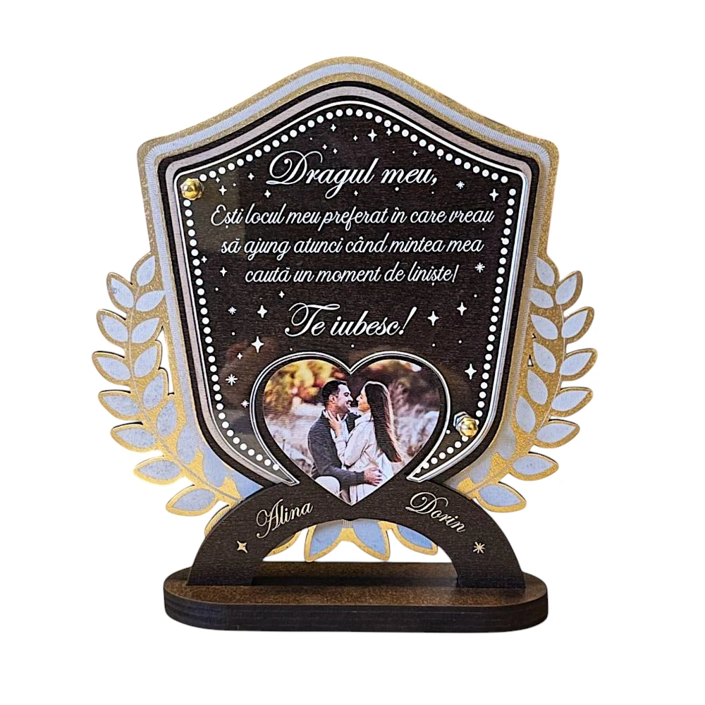 Trofeu personalizat pentru indragostiti – Dragul meu