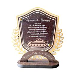 Trofeu Personalizat – Cadou pentru pensionare in armata