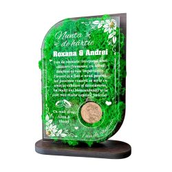 Trofeu Personalizat cu Licheni – Nunta de Hartie