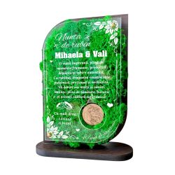 Trofeu Personalizat cu Licheni – Nunta de Rubin