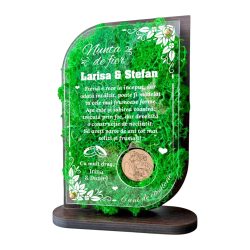 Trofeu Personalizat cu Licheni – Nunta de fier