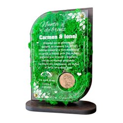 Trofeu Personalizat cu Licheni – Nunta de bronz