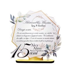 Trofeu Printat – Nunta de Cristal 15 ani