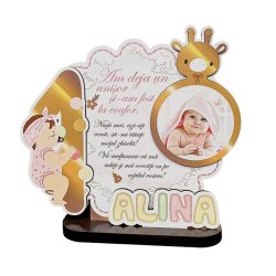 Trofeu personalizat printat – Multumire taiere mot (fetita)