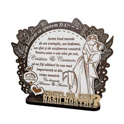 Trofeu Personalizat- Cadou pentru cererea nasilor