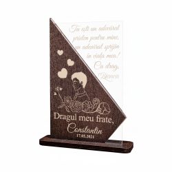 Cadou personalizat Trofeu – Pentru frate