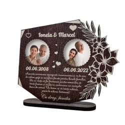 Trofeu Personalizat – Cadou cu poze pentru aniversarea casatoriei