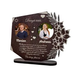 Trofeu personalizat – Cadou pentru multumire tata
