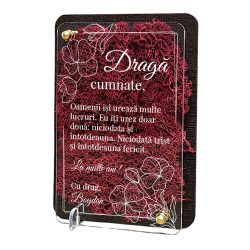 Felicitare cu licheni – Special pentru cumnat