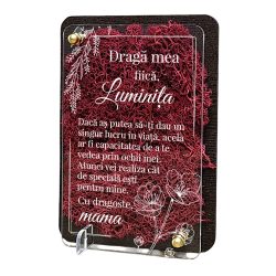 Felicitare cu licheni – Draga mea fiica