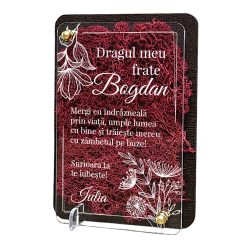 Felicitare cu licheni – Special pentru frate