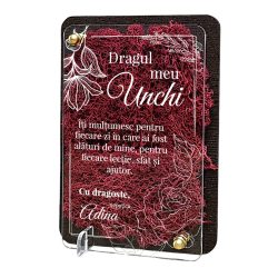 Felicitare cu licheni – Special pentru unchi