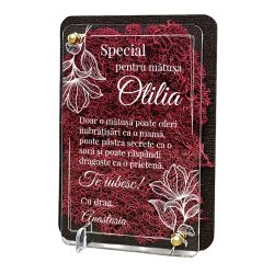 Felicitare cu licheni – Special pentru matusa