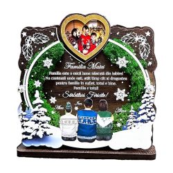 Trofeu personalizat cu licheni – Cadoul de Familie