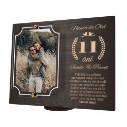 Placheta personalizata aniversare 11 ani – Nunta de otel