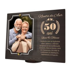 Placheta personalizata aniversare 50 ani – Nunta de aur