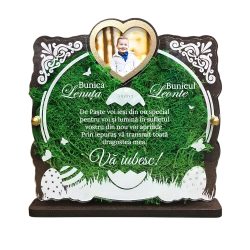 Trofeu personalizat cu licheni de Paste  – Pentru Bunici