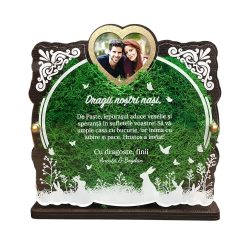 Trofeu personalizat cu licheni de Paste – Pentru nasi de cununie