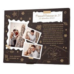 Placheta personalizata – Primul Craciun in trei