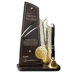 Trofeu personalizat cu pix – Special pentru psiholog